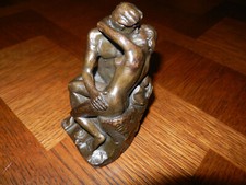Statuette bronze Auguste Rodin Le Baiser The kiss la passion amoureuse