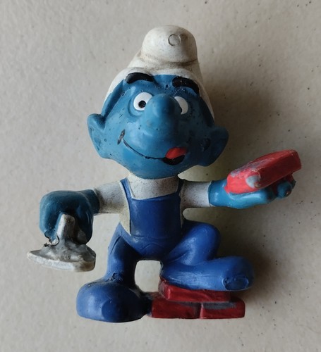 Figurine schtroumpf maçon - figurine,