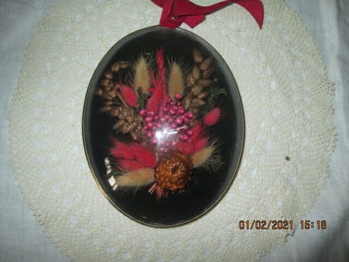 Cadre medaillon verre bombe - cadre,