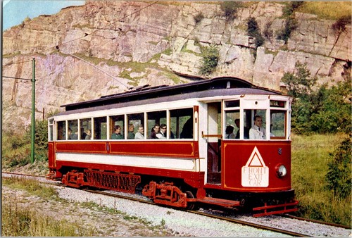 Postcard single deck - single-deck, tramcar
