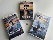 Trilogie - Sauvez Willy 1 + 2 + 3 La Poursuite - 3 Cassettes VHS - FR - Warner