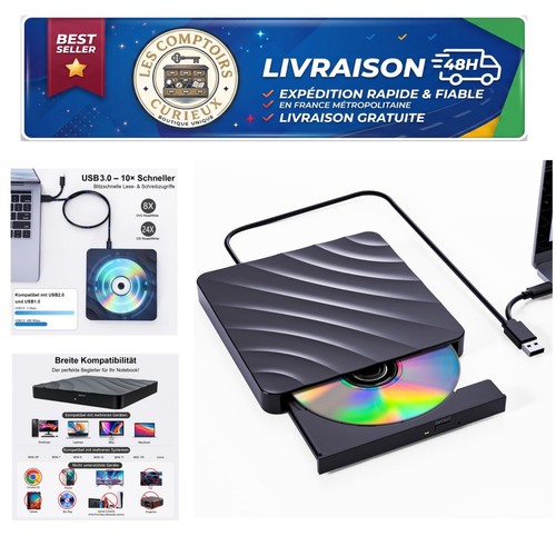 Lecteur dvd externe - lecteur,