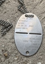 Militaria plaque d'identité