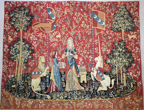 Tapisserie licorne dame - tapisserie,