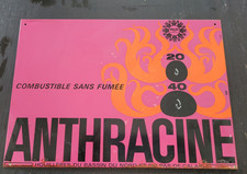 ANTHRACINE - Houillères  / Plaque - tole publicitaire ancienne / Nord 