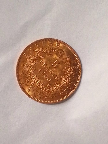 Francs napoléon 1868 - 5, or