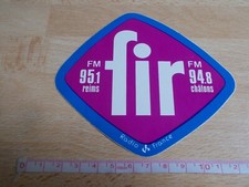 Autocollant Radio FIR - FRANCE INTER REIMS