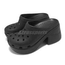 Crocs Siren Clog Black Men Unisex Slip On Casual High Heel Sandal 208547-001