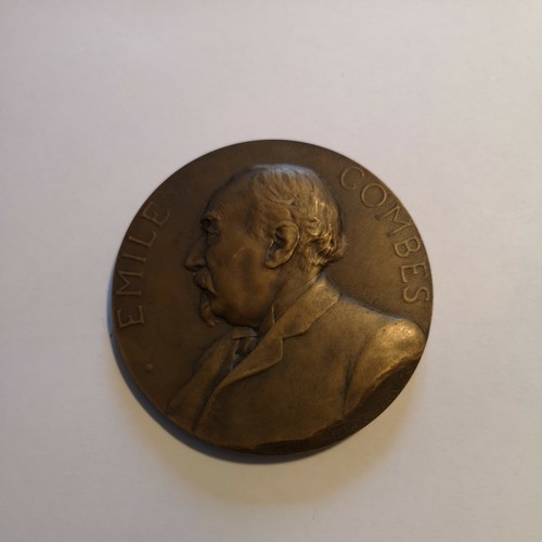 Médaille emile combes bloc - médaille,