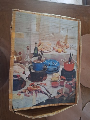 Service fondue creuset - fondue,