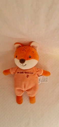 Doudou renard orange écru mon