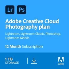 Adobe Creative Cloud Photography plan 1 To  (Windows/Mac)