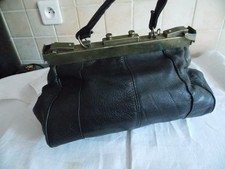 ancien sacs a main femme cuir noir