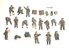 lot figurines 1/35 soldat en résine tamiya italeri