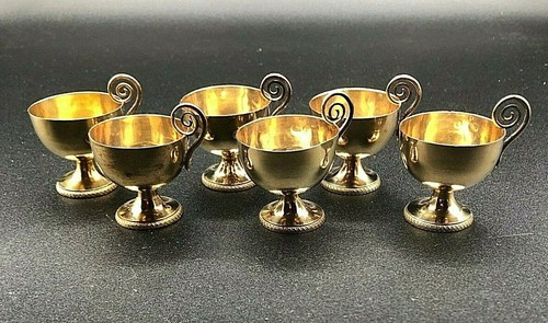 Coquetiers gobelets vermeil - 6,