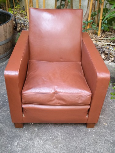 Ancien fauteuil club simili - fauteuil,