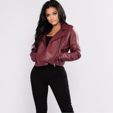 FASION NOVA Faux burgundy