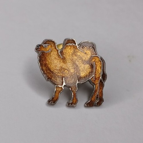 Vintage enamel pin - vintage, camel
