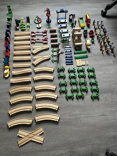 Circuit train bois rails - circuit, bois,