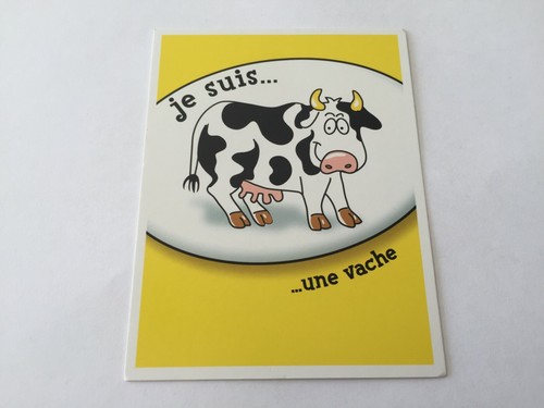 Carte suis une vache - carte, je