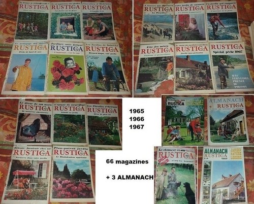Rustica magazines 1965 1966 - rustica,