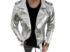 Veste de motard ceinturée en