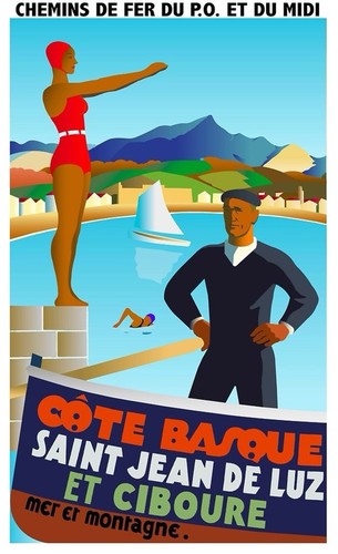 Affiche poster landes béarn - landes,