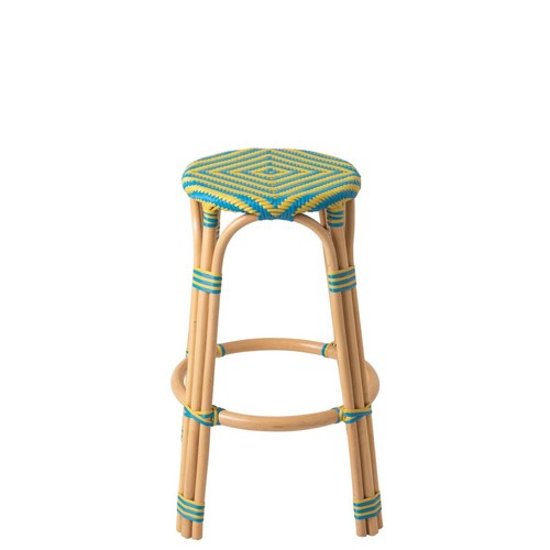 Tabouret bar rotin geo - rotin, "geo"