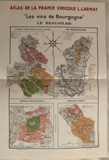 LARMAT L "LES VINS DE BOURGOGNE" LE BEAUJOLAIS    1942
