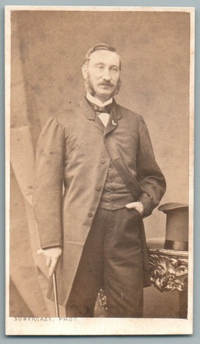Cdv 1860 homme distingué - cdv,
