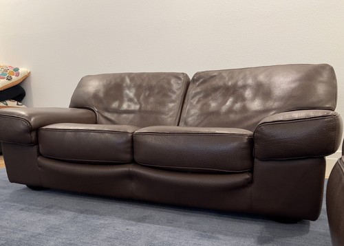 Roche bobois leather sofa - bobois,