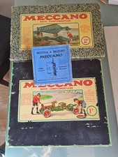 Lot Mecano Ancien . Boîtes Complémentaires 1A Et 2A . Moteur A Ressort Mecano