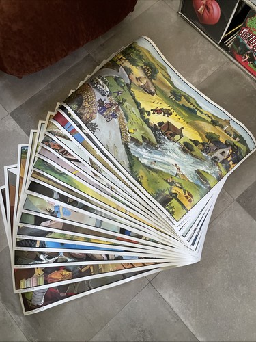 Lot anciennes affiches - de,