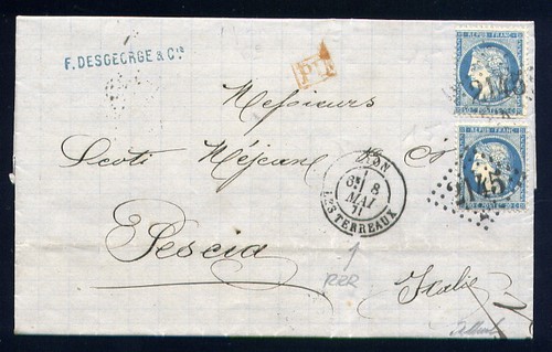 Rare lettre lyon pour - de,
