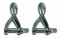 Manille torse 8mm axe libre - torse, (