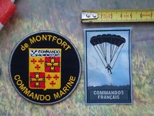 lot écusson militaire commando de marine insignes tissu