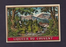 Ancienne étiquette   France  BN181390 Liqueur du couvent  Moine