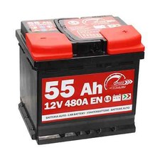BATTERIE AUTO SPEED L1 55 Ah 480A = FIAMM VARTA BOSCH EXIDE AKUMA 54 55AH DX +