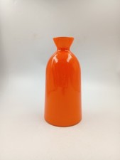 Vase Opaline Bouteille Orange
