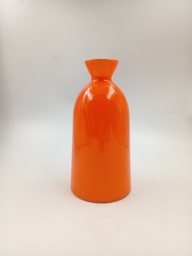 Vase opaline bouteille orange - vase,