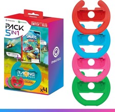 Schtroumpf Kart Spel (Downloadcode) + Set van 4 Stuurwielen vo (Nintendo Switch)