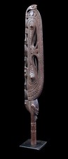 Fragment de pagaie, paddle top, sepik river, primitive art,  tribal art, 64 cm