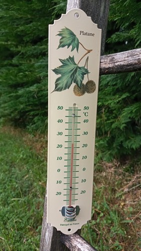 Enamel thermometer deco tree - deco,