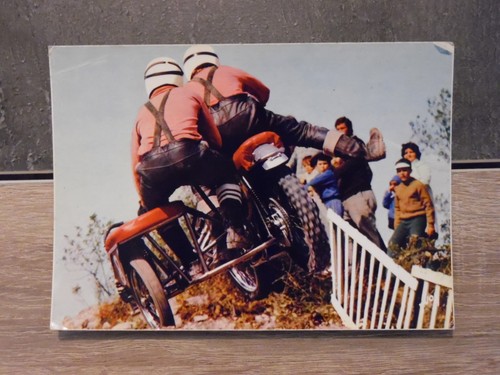 Carte postale moto side car - carte,