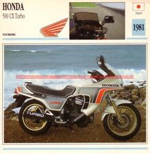 HONDA CX 500 Turbo T CX500 1981 : Fiche Moto #000859