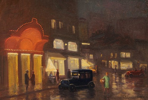 Tableau paysage paris - paris, nuit