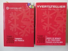 2 Catalogues de timbres Yvert et Tellier 2006 et 2008 France, Monaco, Outre-mer.