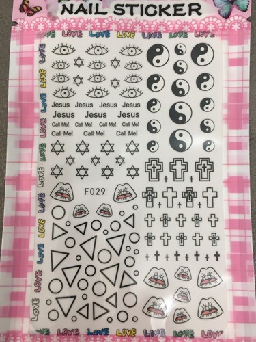 Feuille 150 stickers nail - 150,