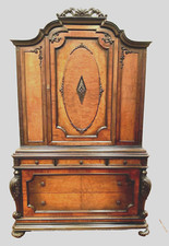 Buffet deux corps en placage