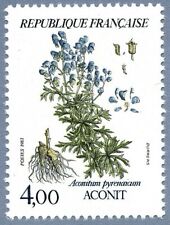 Timbres 1983 - Fleurs montagne Aconit - aconitum pyrenaicum - Y & T 2269